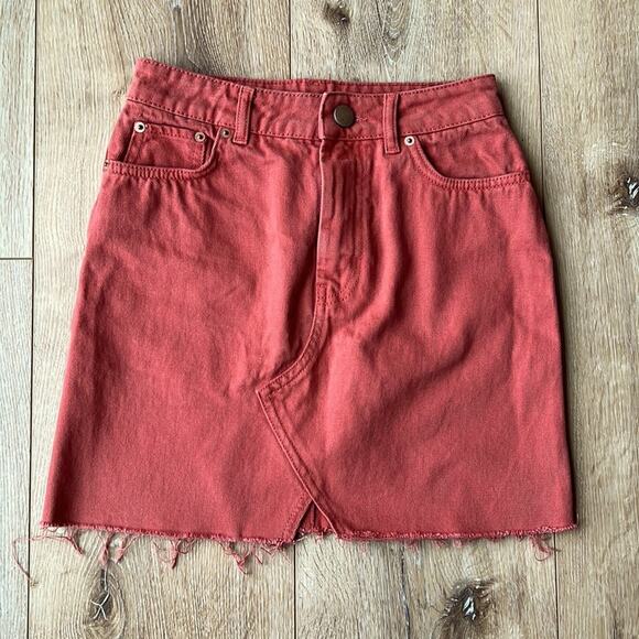 ASOS Frayed Hem V Split Denim Skirt | Women’s Size 4 - Picture 1 of 3